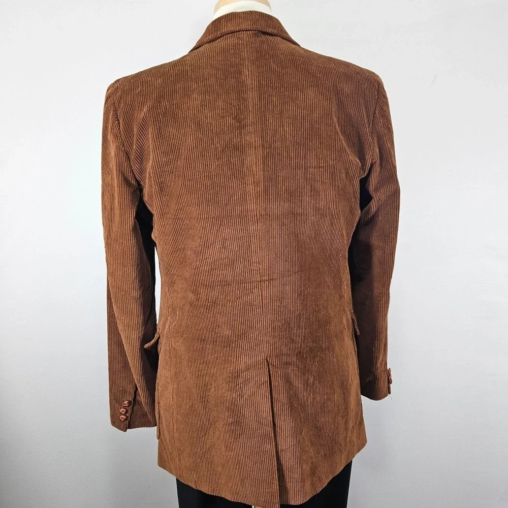 VTG‎ Woodmere Men's Sport Coat Blazer Two Button Brown Corduroy Cotton 44L